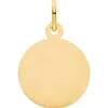 Anhänger Sternzeichen Krebs aus 333 Gold Gelbgold mattiert rund Ø 12mm