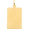 Anhänger Sternzeichen Stier 333 Gold Gelbgold mattiert rechteckig 20,8x12,1mm