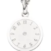 Anhänger Taufuhr glänzend teilmattiert 925 Silber Kinder Silberanhänger
