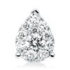 Anhänger Tropfen aus 750 Weißgold 12 Brillanten 0,38ct F-VSI 9,1x6,7mm