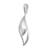 Anhänger Tropfenform gewellt 25x8mm aus 925 Silber matt-glänzend