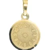 Anhänger Uhr Taufuhr ohne Zeiger aus 333 Gold Gelbgold für Kinder