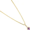 Anhänger 7,7x13,9mm Amethyst hellviolett Tropfen spitzoval 333 Gold Gelbgold