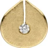 Anhänger 10,9x11,4mm aus 585 Gold Gelbgold mit Diamant Brillant 0,06 ct W/si
