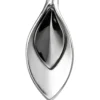 Anhänger 16x34,2mm aus 925 Silber Blatt bicolor & schwarz teilrhodiniert