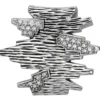 Anhänger 29,9x26,3mm aus 925 Silber geschwärzt mit 26 weißen Zirkonia Damen