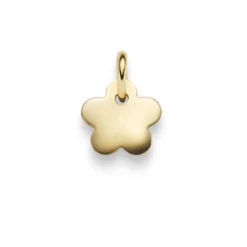 Anhänger 9,5x13mm Blume Blümchen aus 585 Gold Gelbgold flach glänzend