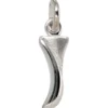 Anhänger 5,2x15,5mm Buchstabe I aus 925 Silber glänzend teilmattiert Unisex