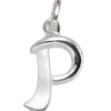 Anhänger 8,8x15,2mm Buchstabe P aus 925 Silber glänzend teilmattiert Unisex