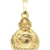 Anhänger 12,1x16,8mm Buddha aus 333 Gold Gelbgold 3D-geformt teilmattiert