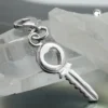 Anhänger 20,5x7mm Charm Einhänger Schlüssel aus 925 Silber Damen Silberanhänger