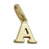 Anhänger 8x6,5mm Einhänger A Goldbuchstabe Buchstabe aus 375 Gold Gelbgold