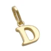 Anhänger 8x6mm Einhänger D Goldbuchstabe Buchstabe aus 375 Gold Gelbgold
