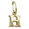 Anhänger 8x7mm Einhänger H Goldbuchstabe Buchstabe aus 375 Gold Gelbgold