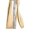 Anhänger 10,8x17,6mm eleganter mit 15 Diamanten 0.1Ct W/P1 585 Gold Gelbgold