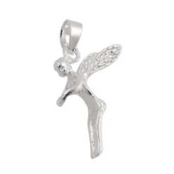Anhänger 18x12mm Elfe aus 925 Silber Kettenanhänger Halsschmuck Damen