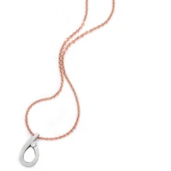 Anhänger 8,4x15,4mm 6-Form mit Diamant Brillant 0,08 Ct 950 Platin edel