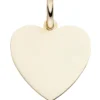 Anhänger 14,7x15,3mm Gravurplatte Herz aus 333 Gold Gelbgold glänzend Damen
