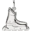 Anhänger 18,7x17,8mm Inline-Skate Schuh aus 925 Silber rhodiniert teilmattiert