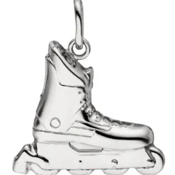 Anhänger 18,7x17,8mm Inline-Skate Schuh aus 925 Silber rhodiniert teilmattiert