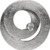 Anhänger 20,8x21,2mm in Spiralform 585 Gold Weißgold Diamant 0,09 Ct rund
