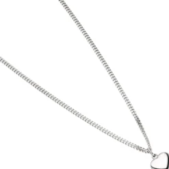 Anhänger 8,4x9,5mm kleines Herz Herzchen abgerundet aus 925 Silber glänzend