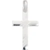 Anhänger 21x35,1mm Kreuz 925 Silber glänzend teilmatt Silberkreuz Unisex
