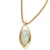 Anhänger 10,5x24,1mm mit Opal 375 Gold Gelbgold Opalanhänger ohne Halskette