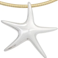Anhänger 26x23,8mm Seestern Sternchen 925 Silber rhodiniert Silberanhänger Damen