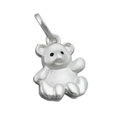 Anhänger 14x10mm Silberanhänger Bär Bärchen aus 925 Silber für Kinder