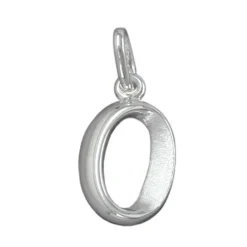 Anhänger 15x9mm Silberanhänger Buchstabe O aus echtem 925 Silber Unisex