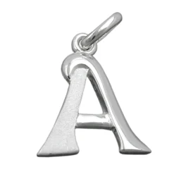Anhänger 15x13mm Silberanhänger Buchstabe A aus echtem 925 Silber Unisex
