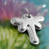 Anhänger 17x17mm Silberanhänger Doppel Schmetterling aus 925 Silber Kinder