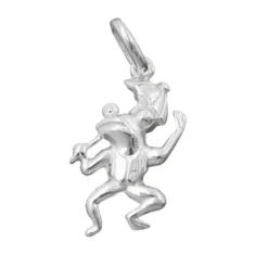 Anhänger 17x10mm Silberanhänger Frosch mit Schirm 925 Sterlingsilber Kinder