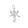 Anhänger 18x13mm Silberanhänger hübscher Engel echtes 925 Silber Damen
