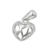 Anhänger 11x10mm Silberanhänger Herz durchbrochen 925 Silber für Damen