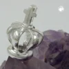 Anhänger 16x11mm Silberanhänger Krone mit Kreuz 3D echtes 925 Silber Damen