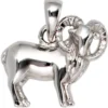 Anhänger 13,3x11mm Sternzeichen Widder aus 925 Echt Silber glänzend Unisex