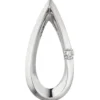 Anhänger 8,1x17,4mm Tropfen mit Diamant 0.025Ct Brillant 950 Platin