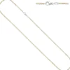 Ankerkette Kette Halskette aus 585 Gold, Gelbgold & Weißgold, 45cm
