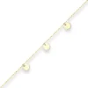 Armband Ankerkette flach runde Plättchen Armschmuck aus 585 Gold Gelbgold 16cm