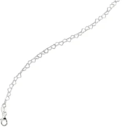 Armband Armkettchen, Herzen Herzchen, 925 Silber, 14.5 cm, Kinder