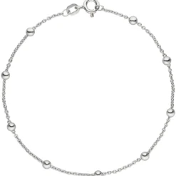 Armband Armkette mit Kugeln 2,9mm aus 925 Silber 18,5cm Armschmuck Kugelkette
