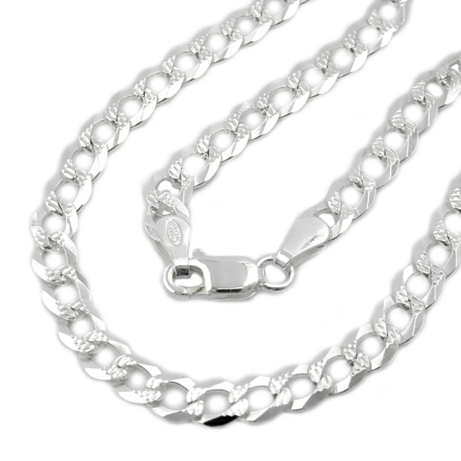 Armband Armkette Panzerarmband flach Muster 925 Silber 19cm Silberarmband