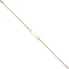 Armband Armkette Schildband mit 1,7mm Panzerkette aus 333 Gold Gelbgold, 18cm