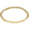 Armband Armschmuck aus echtem Edelstein Citrin gelb Ø 4mm endlos dehnbar 18,5cm