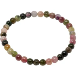 Armband Armschmuck aus Edelstein Turmalin Multicolor Ø 5mm endlos dehnbar 18,5cm