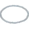 Armband Armschmuck aus Edelstein Aquamarin hellblau Ø 4mm endlos dehnbar 18,5cm