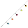 Armband Armschmuck Marienkäfer aus 925 Silber bunte Glassteine 16 cm