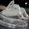 Armband aus echtem 925 Silber, Unisex, Massiv, Länge 21cm